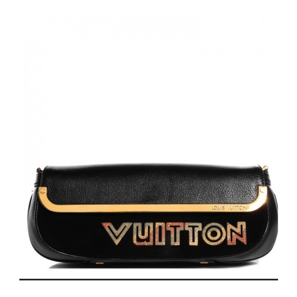 LOUIS VUITTON
Chèvre Suede Crystals Avant Garde Pochette Black